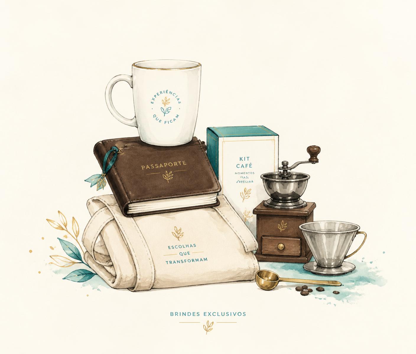 Brindes exclusivos do Mapa do Café